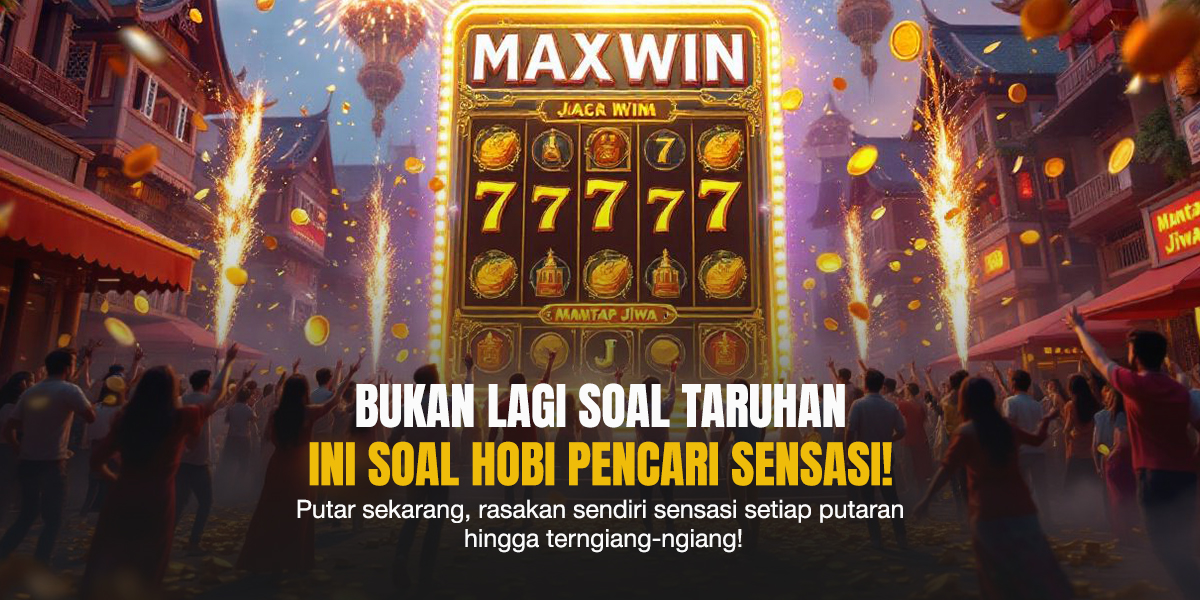 Mesin slot bertema emas dan simbol 777 menyala terang, menggambarkan kemenangan besar di slot premium.